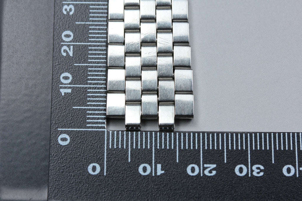 OMEGA Brick Bracelet FF518/1040 19mm Stainless steel Silver Men's Vintage Exc+5