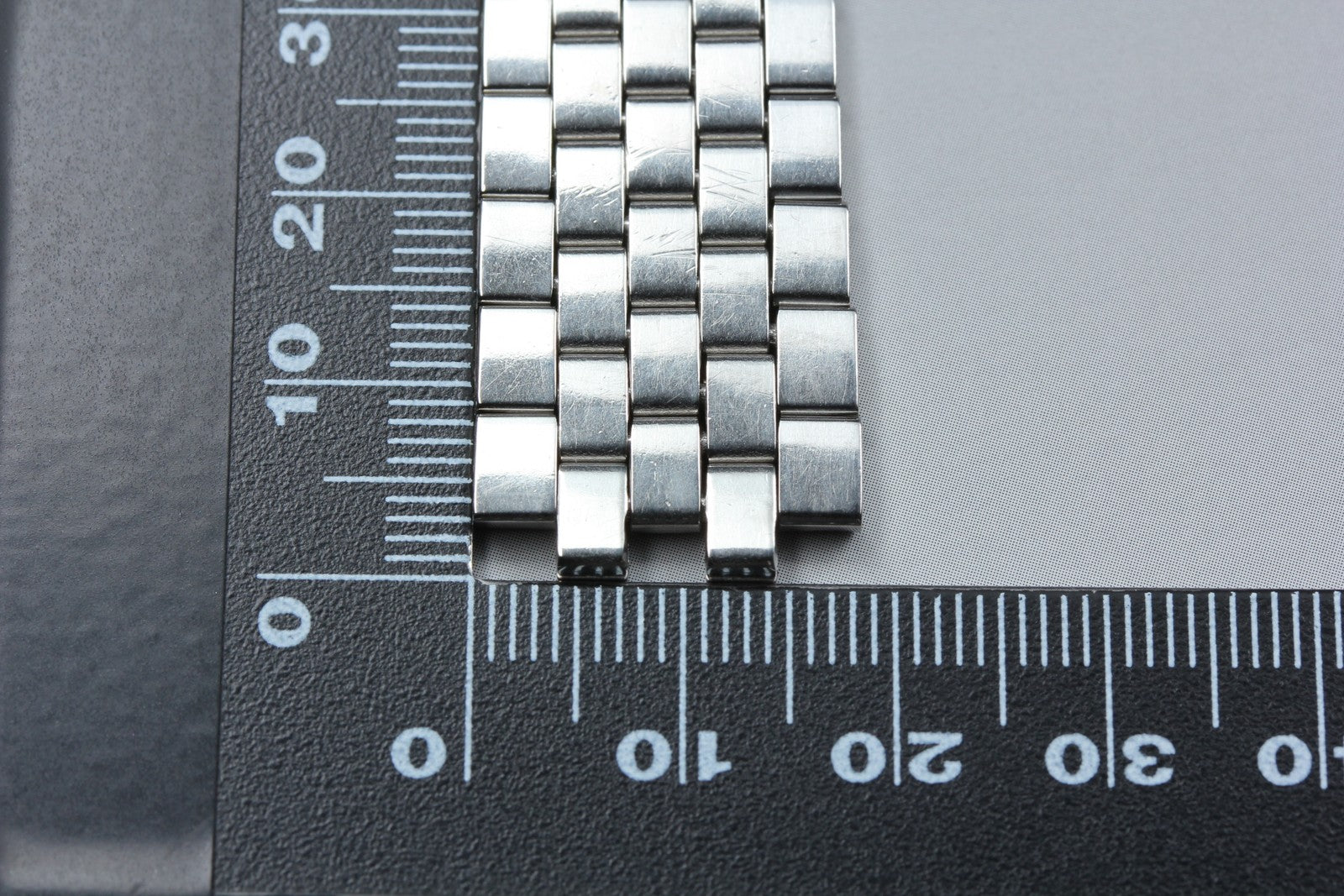 OMEGA Brick Bracelet FF518/1040 19mm Stainless steel Silver Men's Vintage Exc+5