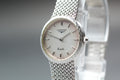 LONGINES 961 3320 22mm Quartz Stainless Steel Silver Dial Women's Vintage Exc+5