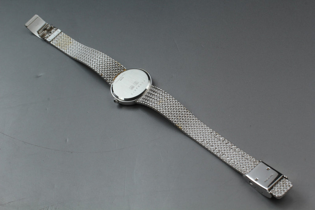 LONGINES 961 3320 22mm Quartz Stainless Steel Silver Dial Women's Vintage Exc+5