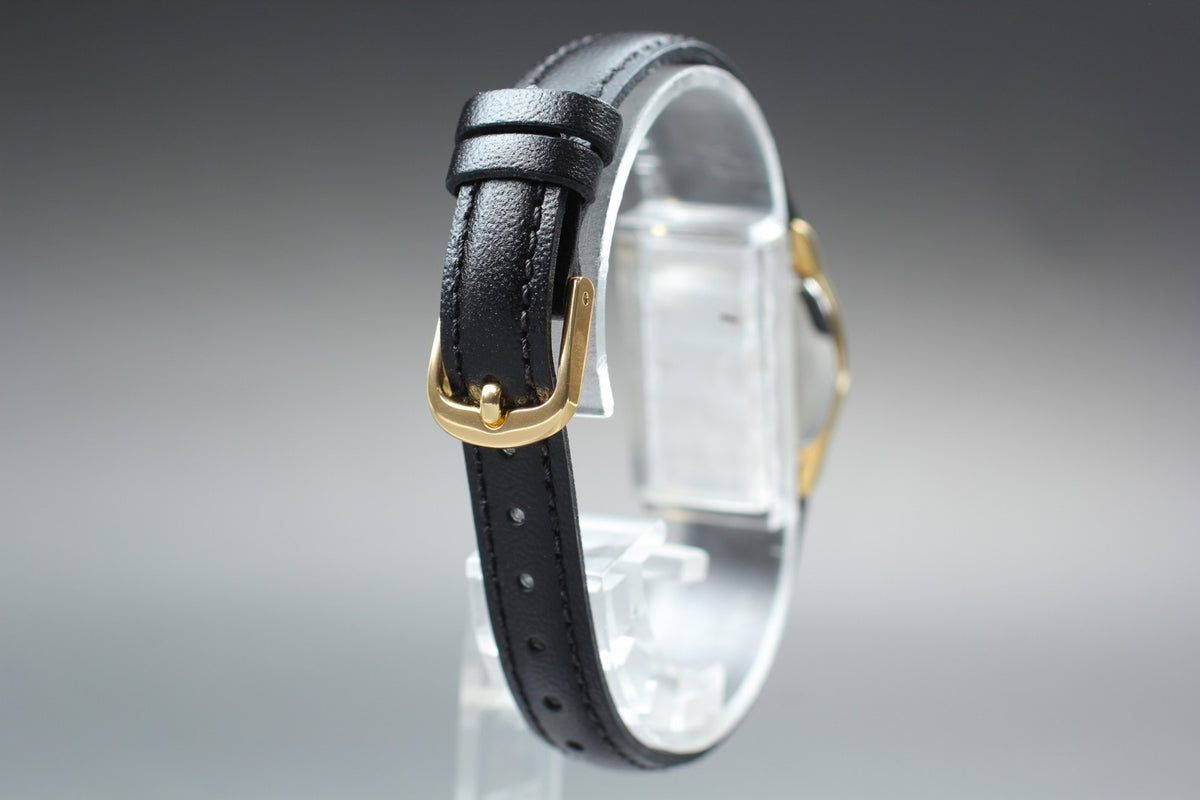 1982 Near MINT/Box, Paper OMEGA De Ville 20mm 591.0158 Quartz Gold Women Vintage