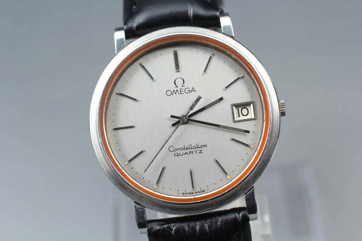 1979 Near MINT OMEGA Constellation 34mm 196.0138 Quartz Silver Dial Men Vintage