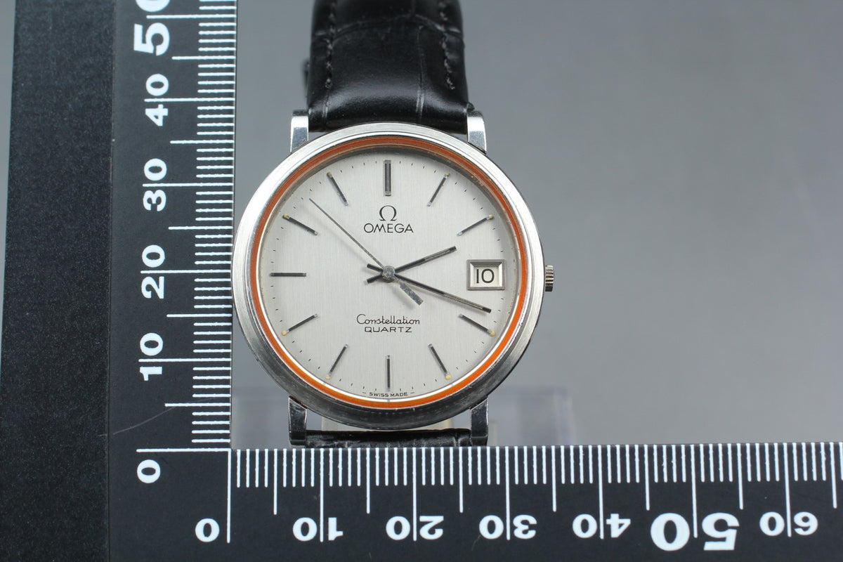 1979 Near MINT OMEGA Constellation 34mm 196.0138 Quartz Silver Dial Men Vintage