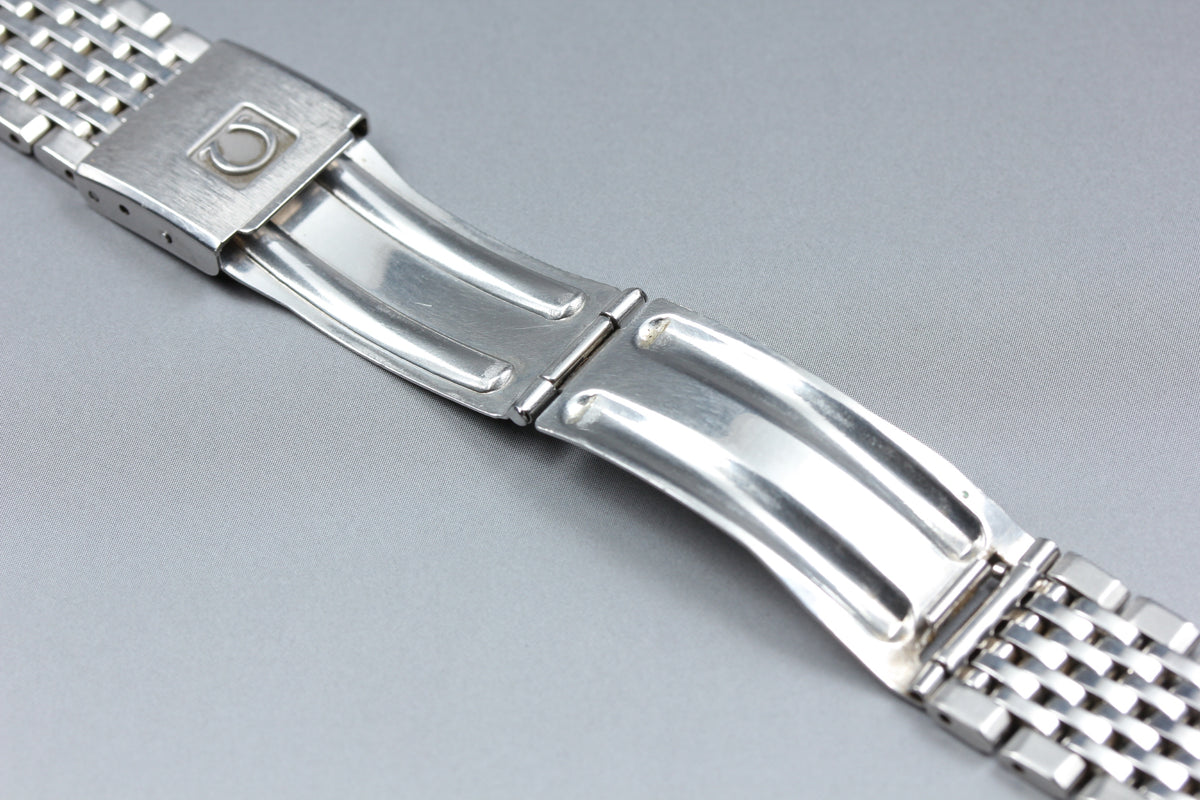 Near MINT OMEGA Seamaster Bracelet FF800/1444 18mm Stainless Steel Men's Vintage