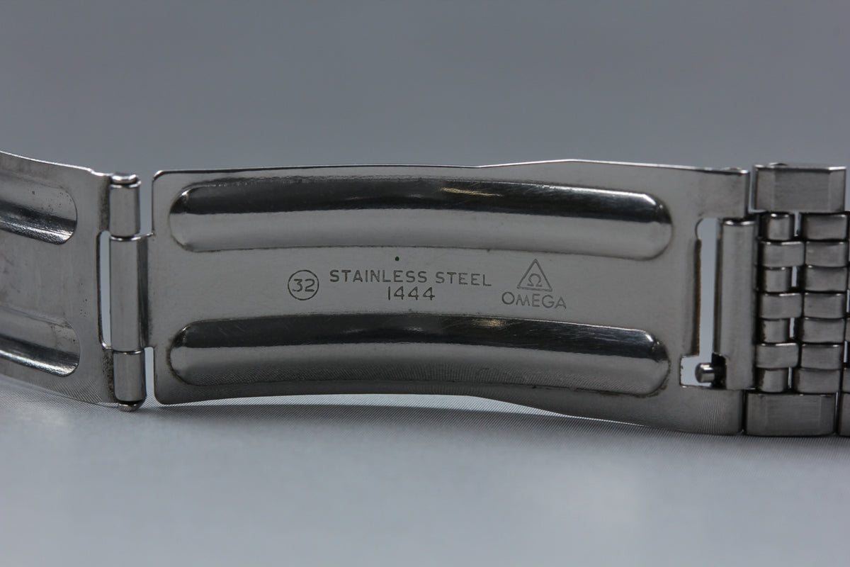 Near MINT OMEGA Seamaster Bracelet FF800/1444 18mm Stainless Steel Men's Vintage