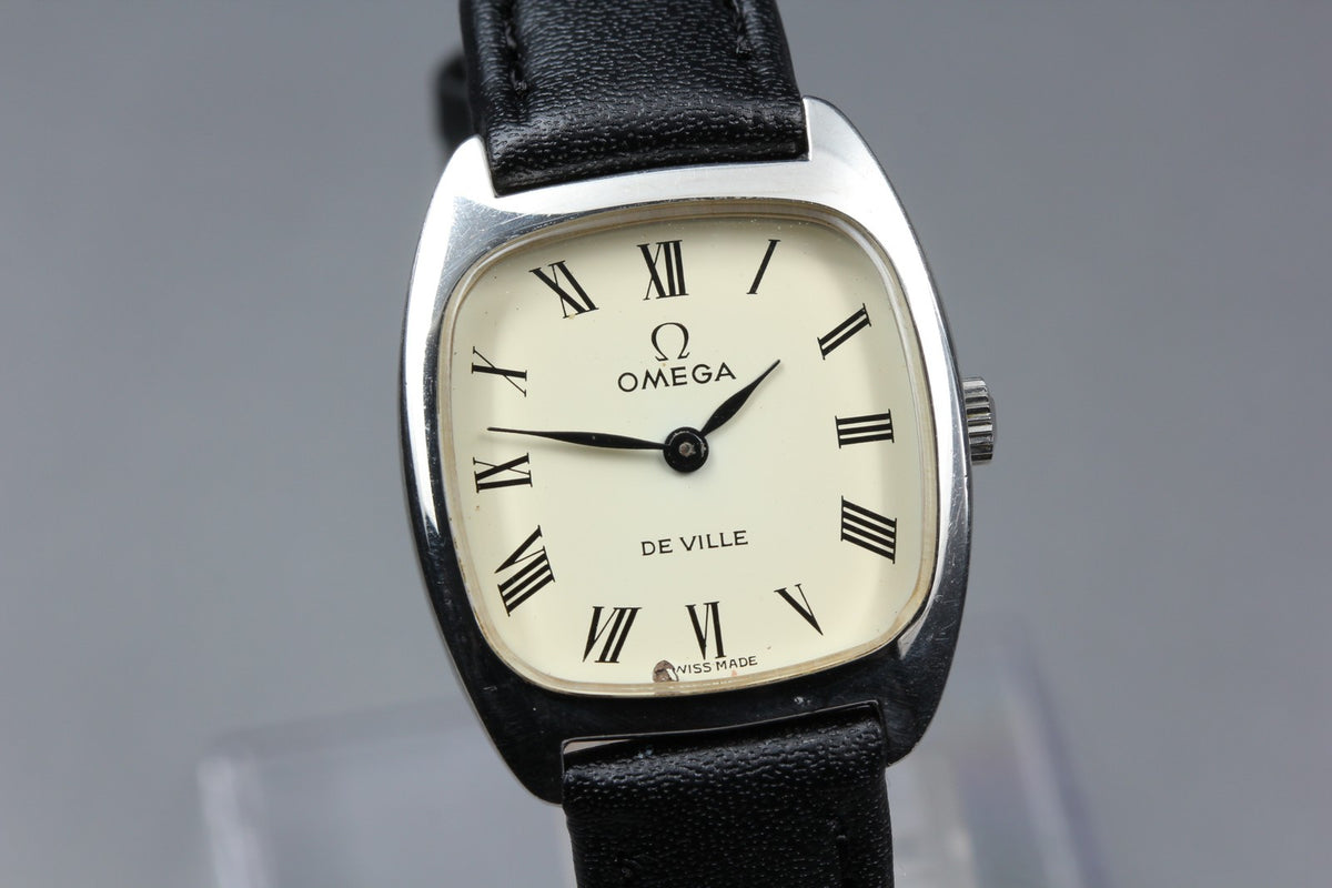 1975 OMEGA De Ville 25mm 511.0531 Manual White Roman Dial Women's Vintage Exc+5