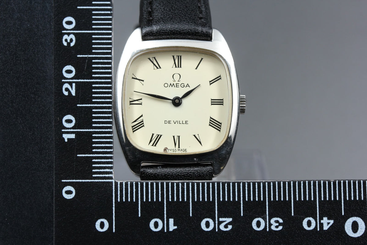 1975 OMEGA De Ville 25mm 511.0531 Manual White Roman Dial Women's Vintage Exc+5