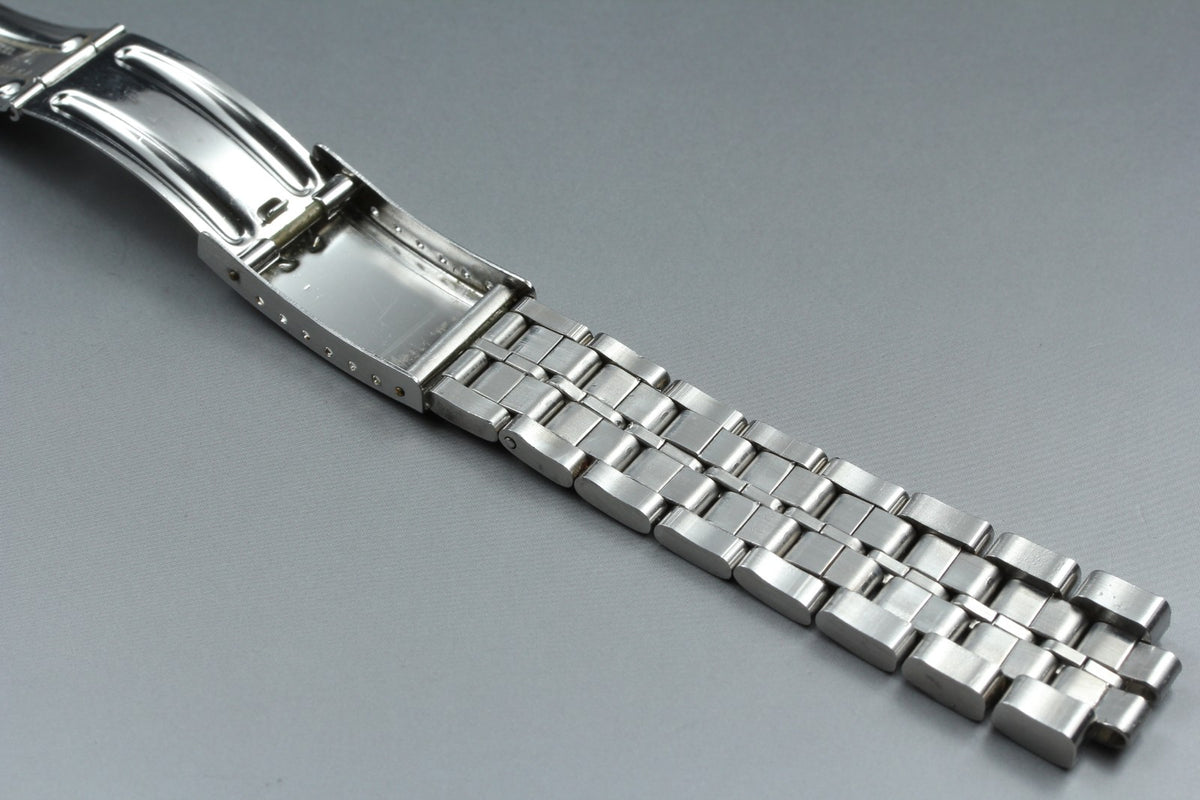 Near MINT OMEGA Bracelet 19mm FF515/1172 Stainless steel Silver Men's Vintage