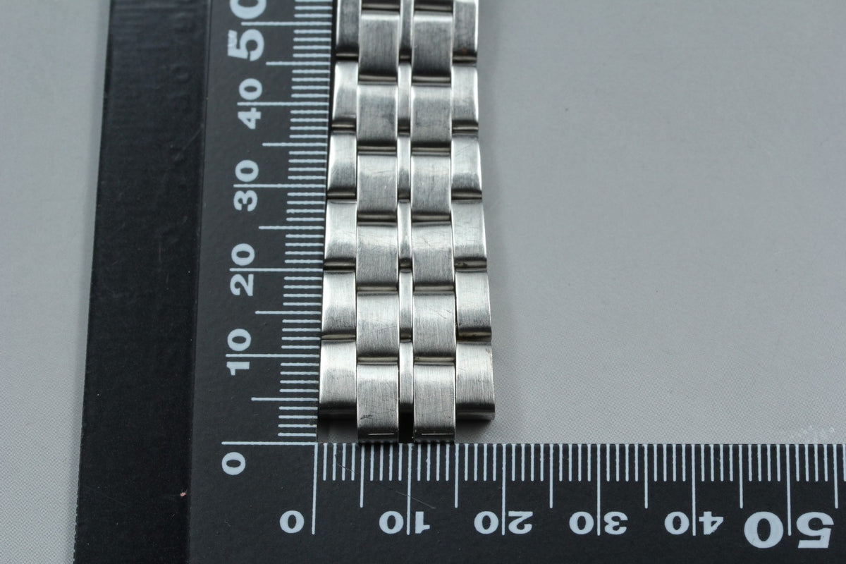 Near MINT OMEGA Bracelet 19mm FF515/1172 Stainless steel Silver Men's Vintage