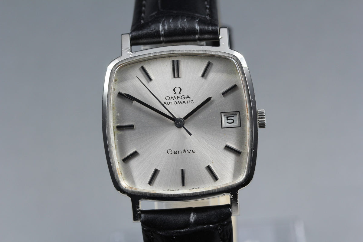 1973 OMEGA Geneve 31mm 162.0060 Automatic Silver Dial Men's Watch Vintage Exc+5