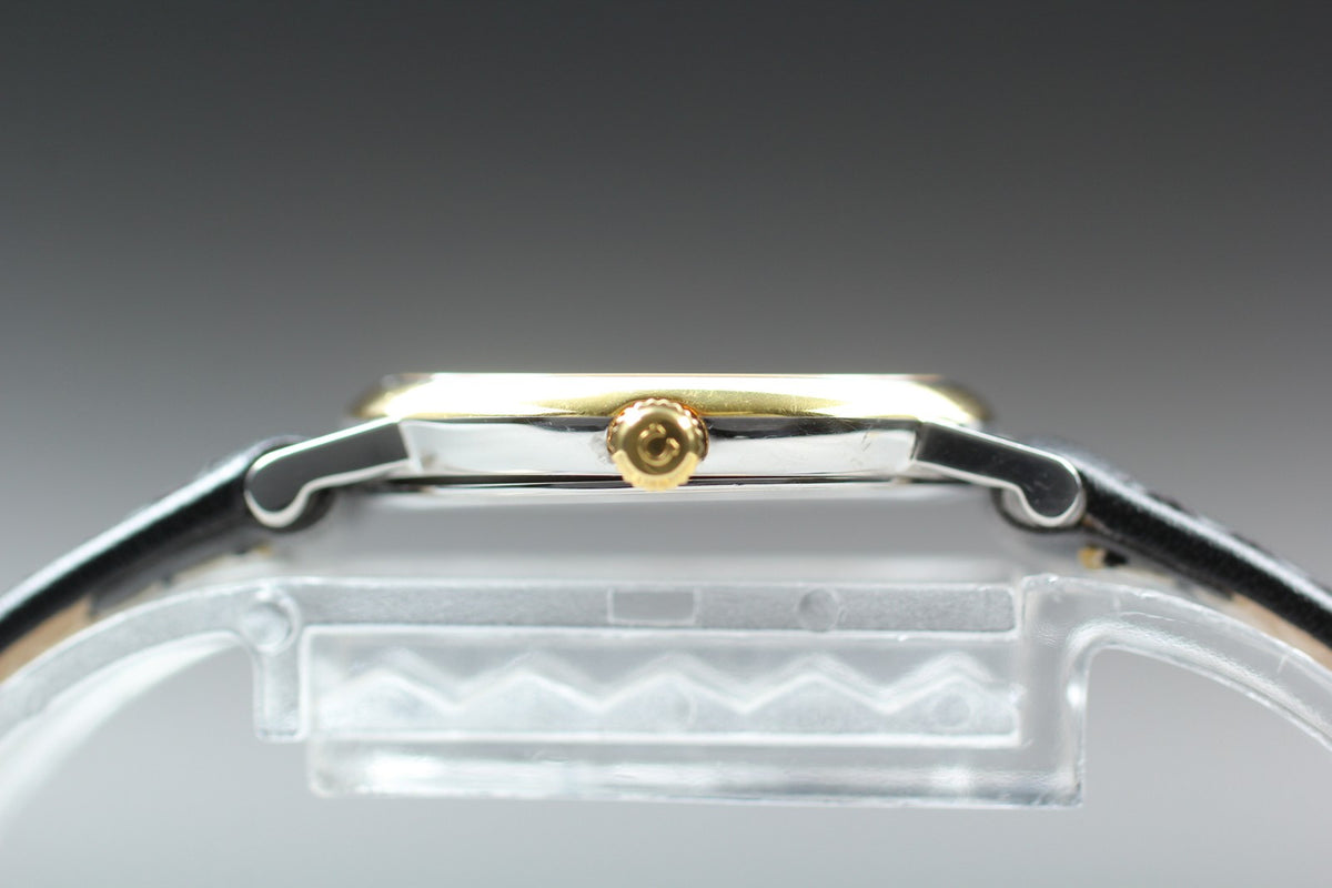 1995 Near MINT OMEGA De Ville 23mm 595.1111 Quartz Roman Dial Women's Vintage