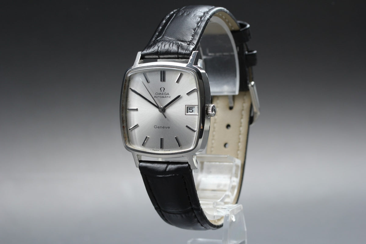 1973 OMEGA Geneve 31mm 162.0060 Automatic Silver Dial Men's Watch Vintage Exc+5