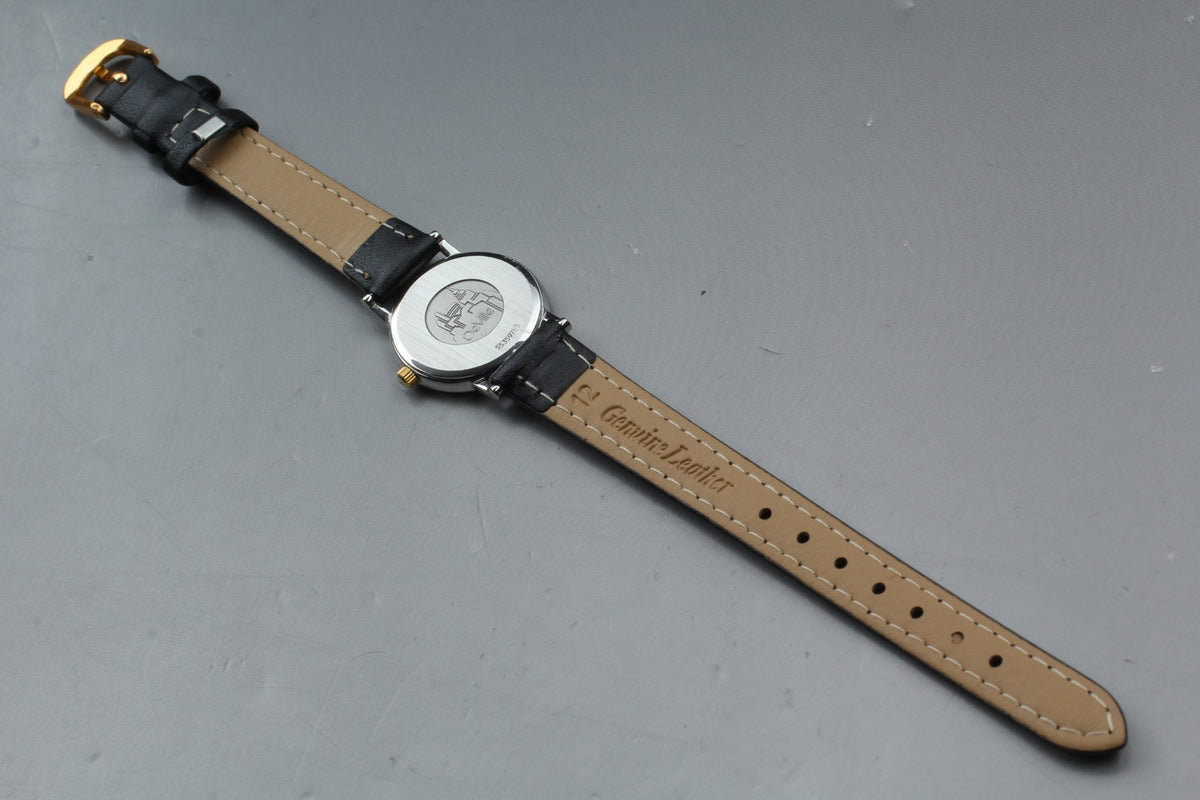 1995 Near MINT OMEGA De Ville 23mm 595.1111 Quartz Roman Dial Women's Vintage