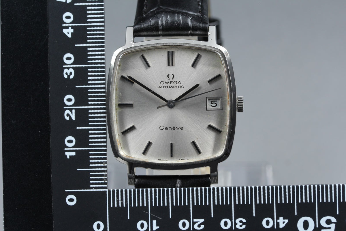 1973 OMEGA Geneve 31mm 162.0060 Automatic Silver Dial Men's Watch Vintage Exc+5