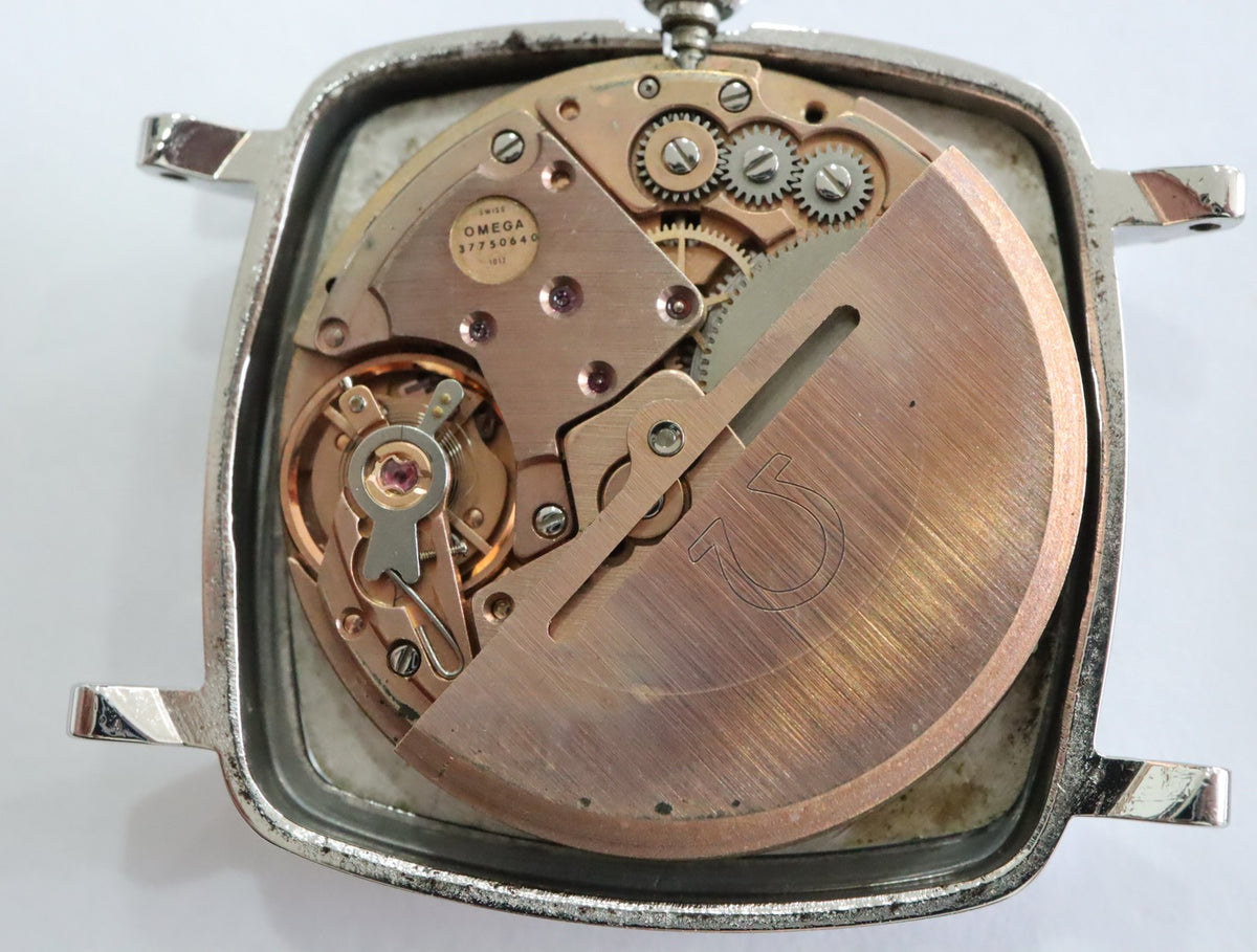 1973 OMEGA Geneve 31mm 162.0060 Automatic Silver Dial Men's Watch Vintage Exc+5