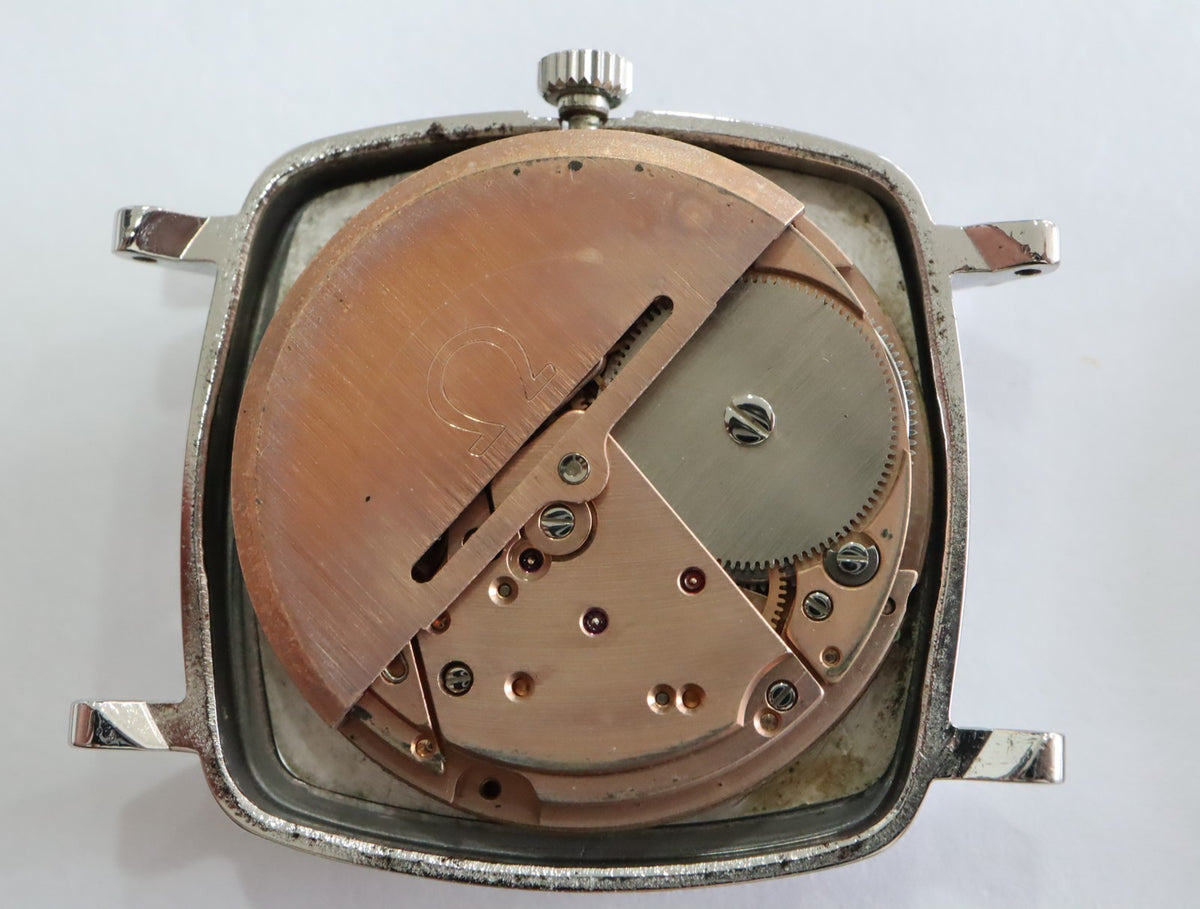 1973 OMEGA Geneve 31mm 162.0060 Automatic Silver Dial Men's Watch Vintage Exc+5