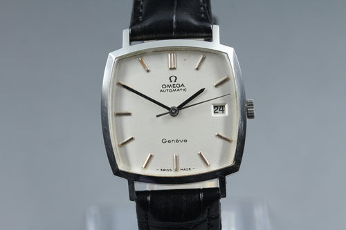 1971 Near MINT OMEGA Geneve 31mm 162.0042 Automatic Silver Dial Men's Vintage