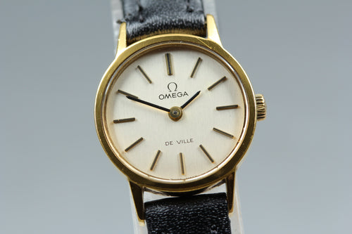 1973 Near MINT OMEGA De Ville 20mm 511.0371 Manual Champagne Dial Women Vintage