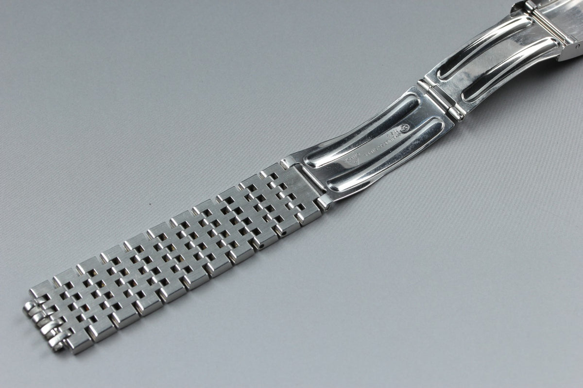 Near MINT OMEGA Bracelet 18mm FF725/1193 Stainless Steel Silver Men's Vintage