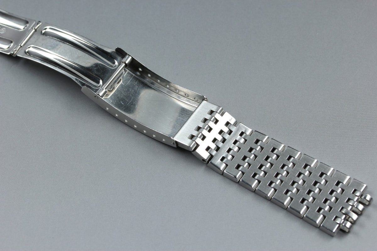 Near MINT OMEGA Bracelet 18mm FF725/1193 Stainless Steel Silver Men's Vintage