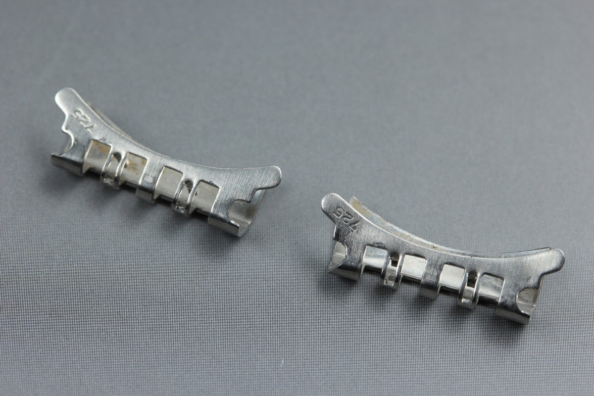 Near MINT OMEGA Bracelet 18mm FF725/1193 Stainless Steel Silver Men's Vintage