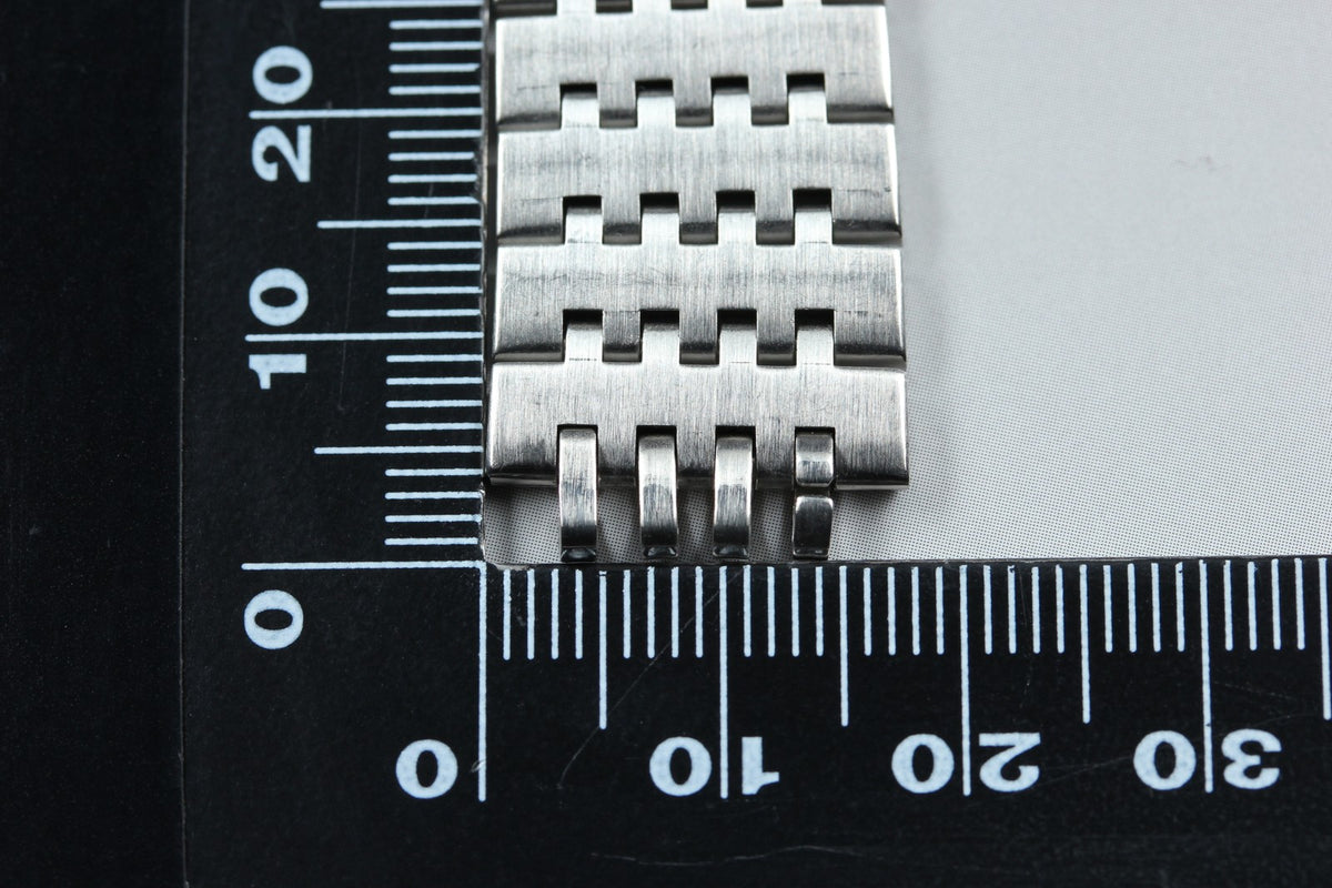 Near MINT OMEGA Bracelet 18mm FF725/1193 Stainless Steel Silver Men's Vintage