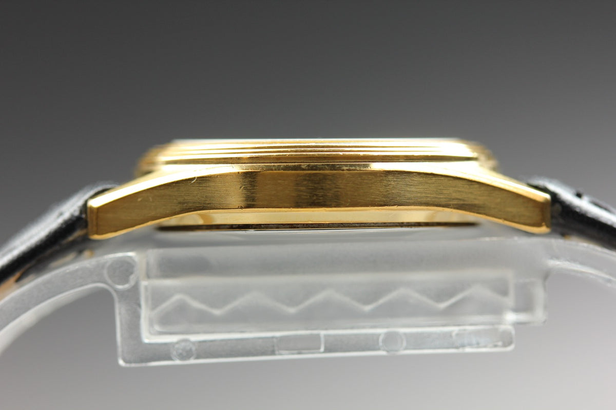 1982 OMEGA Seamaster 25mm 596.0035 Quartz Gold Plated Women's Vintage Exc+5