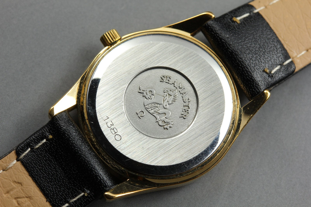 1982 OMEGA Seamaster 25mm 596.0035 Quartz Gold Plated Women's Vintage Exc+5