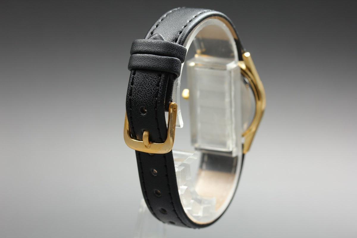 1982 OMEGA Seamaster 25mm 596.0035 Quartz Gold Plated Women's Vintage Exc+5
