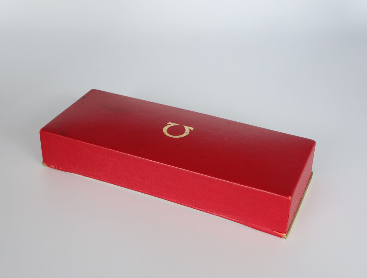 OMEGA Vintage Red Watch Box Genuine Case Only From JAPAN Exc+5 #2959