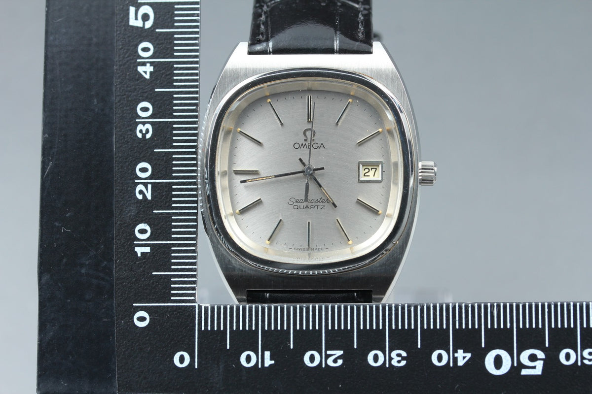 1979 OMEGA Seamaster 35mm 196.0115 Quartz Silver Dial Men's Watch Vintage Exc+5