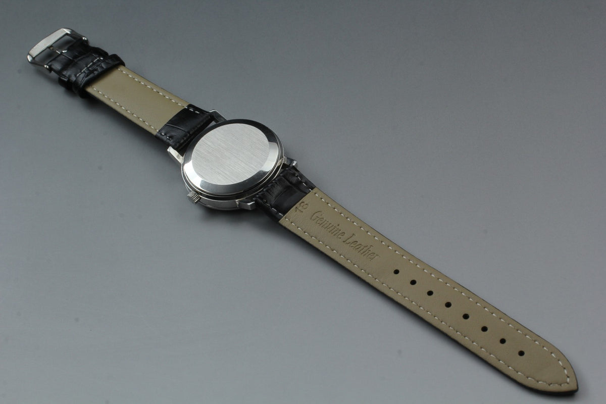 1974 Near MINT OMEGA Seamaster 35mm 166.0209 Automatic Black Dial Men's Vintage
