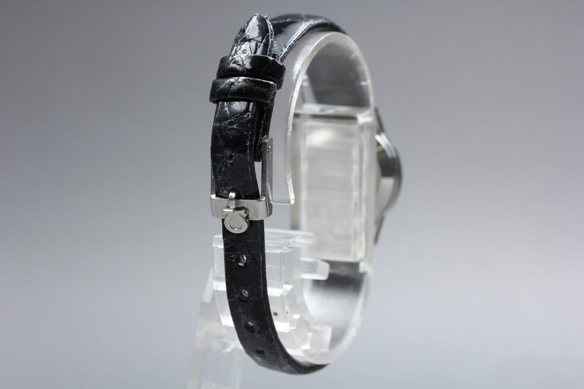 1973 Near MINT OMEGA Geneve 20mm 511.0451 Manual Black Dial Women's Vintage