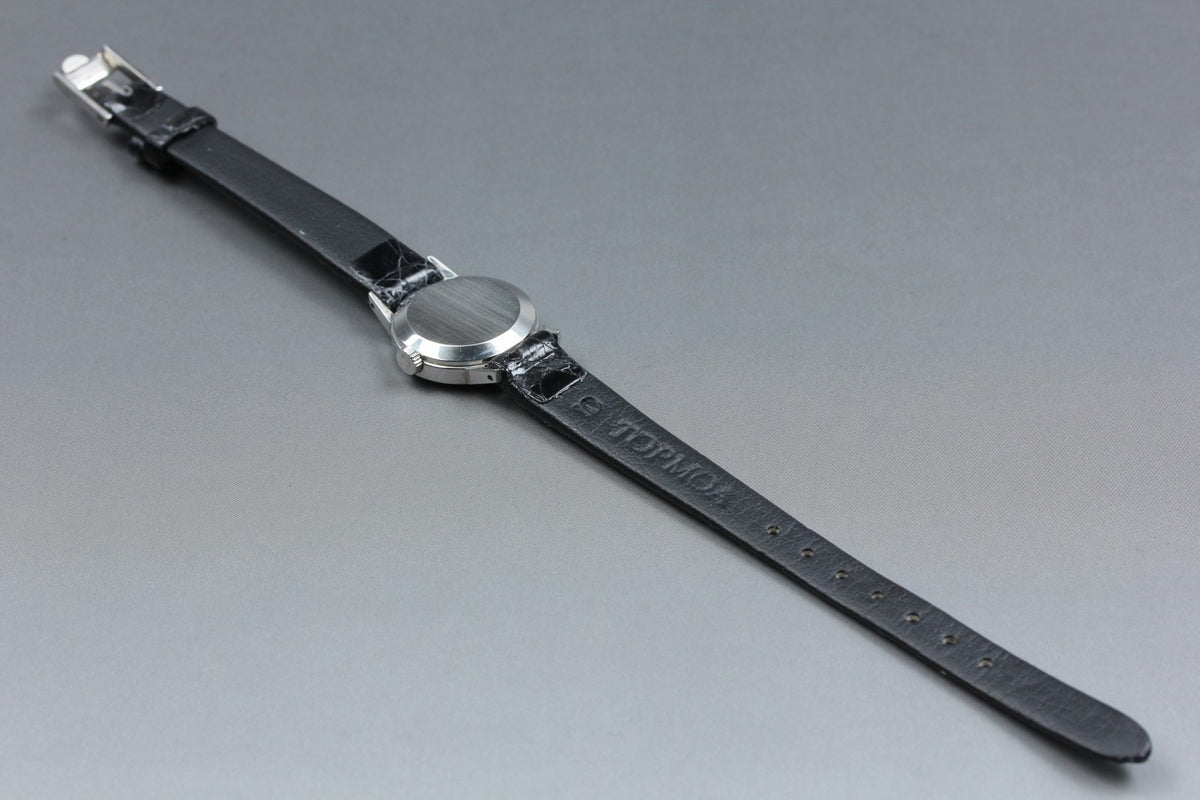 1973 Near MINT OMEGA Geneve 20mm 511.0451 Manual Black Dial Women's Vintage