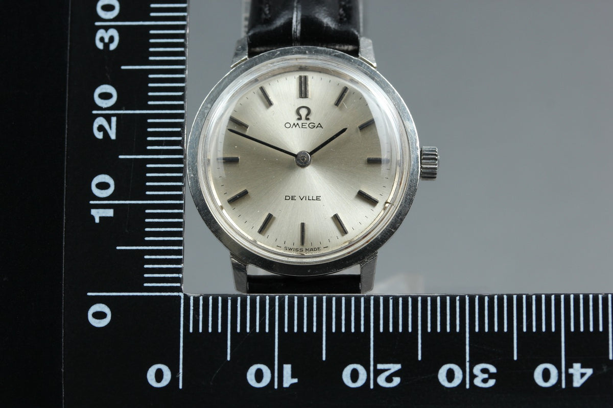 Near MINT OMEGA Seamaster De Ville 25mm 515.008 Manual Silver Dial Women Vintage