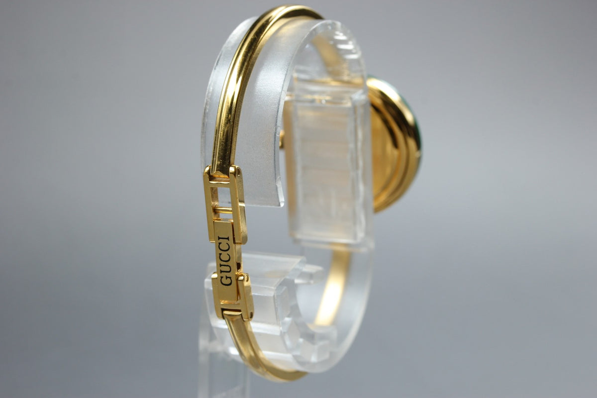 Full Set Near MINT GUCCI Change Bezel 12 Colors 26mm 1100-L Quartz White Women's