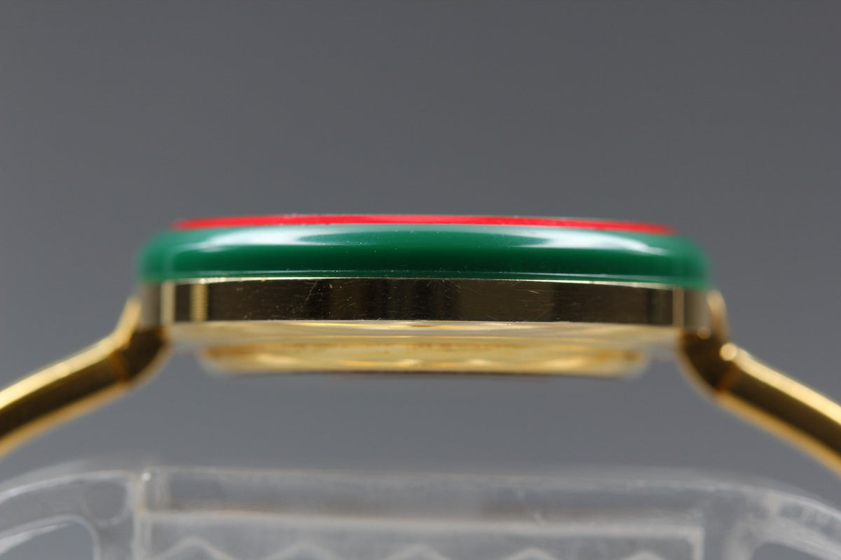 Full Set Near MINT GUCCI Change Bezel 12 Colors 26mm 11/12 Quartz White Women's