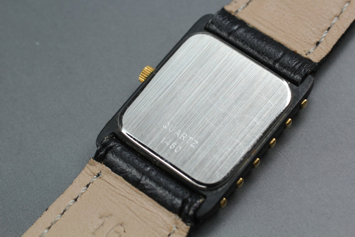 1984 Near MINT OMEGA De Ville 19mm 591.0308 Quartz Gold Dial Women's Vintage