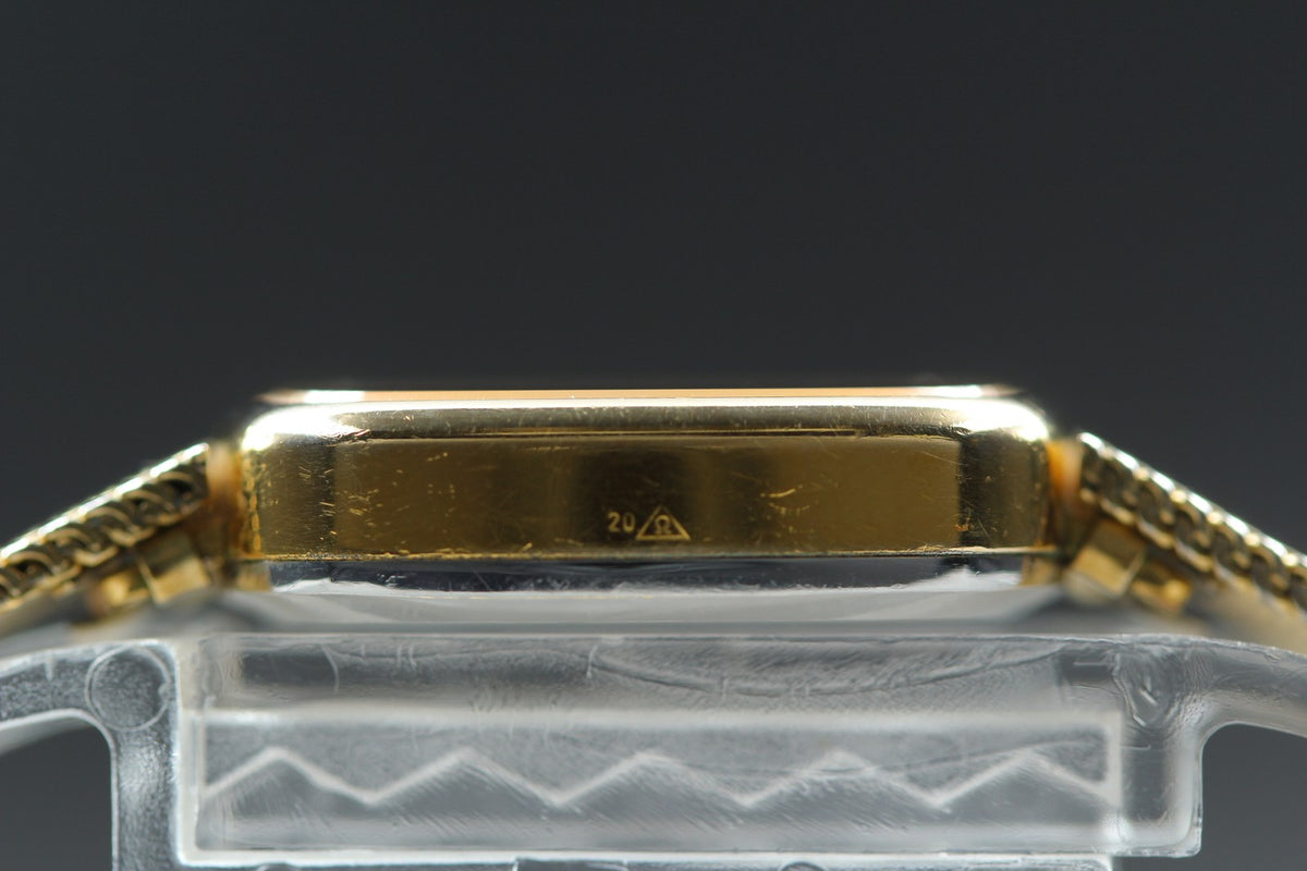 1979 Near MINT OMEGA De Ville 22mm 511.563 Manual Wind Gold Dial Women's Vintage
