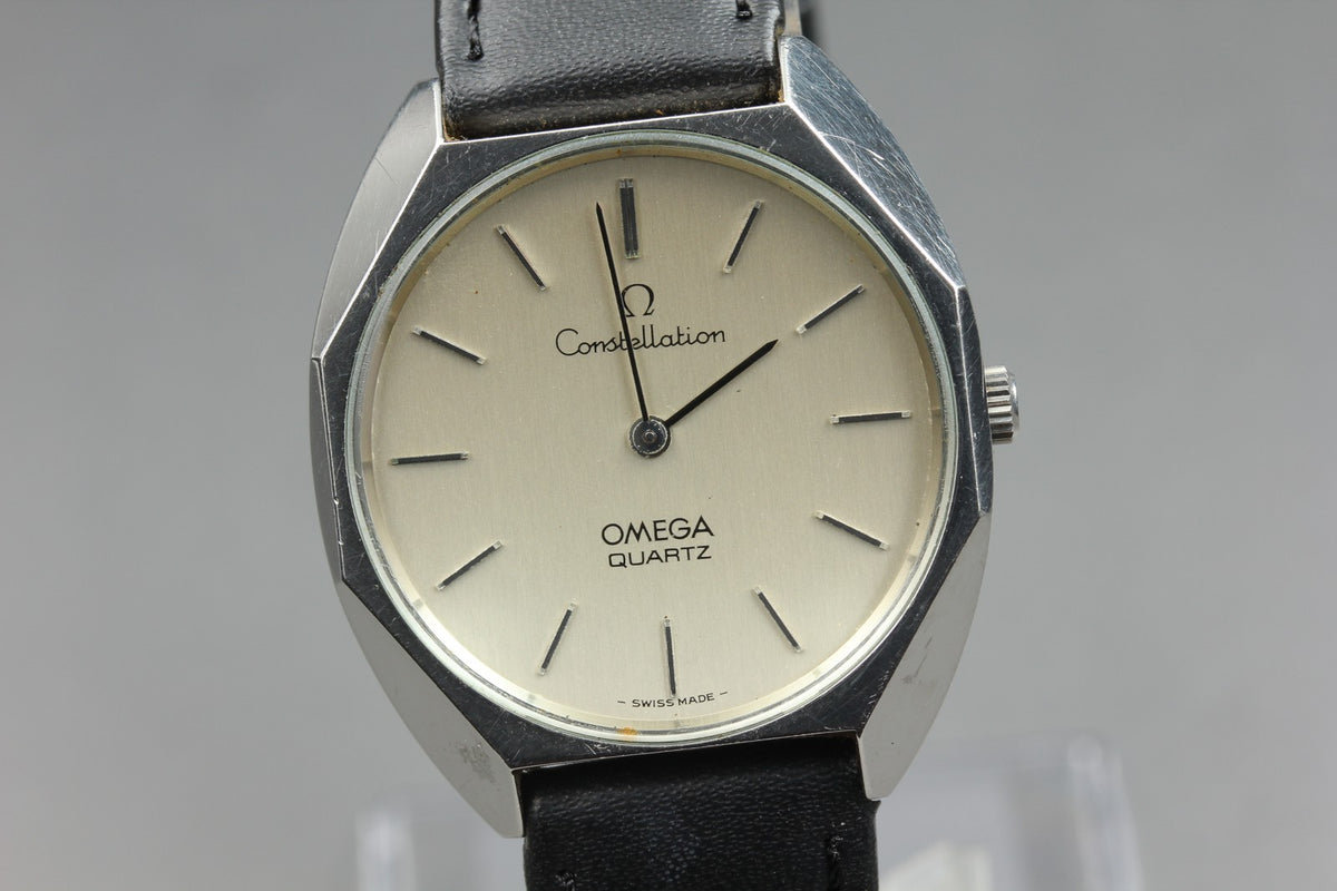 1975 Near MINT OMEGA Constellation 34mm 191.0012 Quartz Silver Men's Vintage
