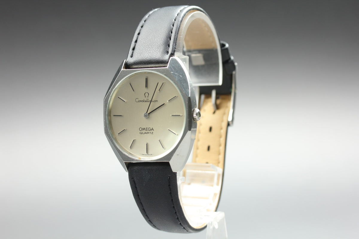 1975 Near MINT OMEGA Constellation 34mm 191.0012 Quartz Silver Men's Vintage