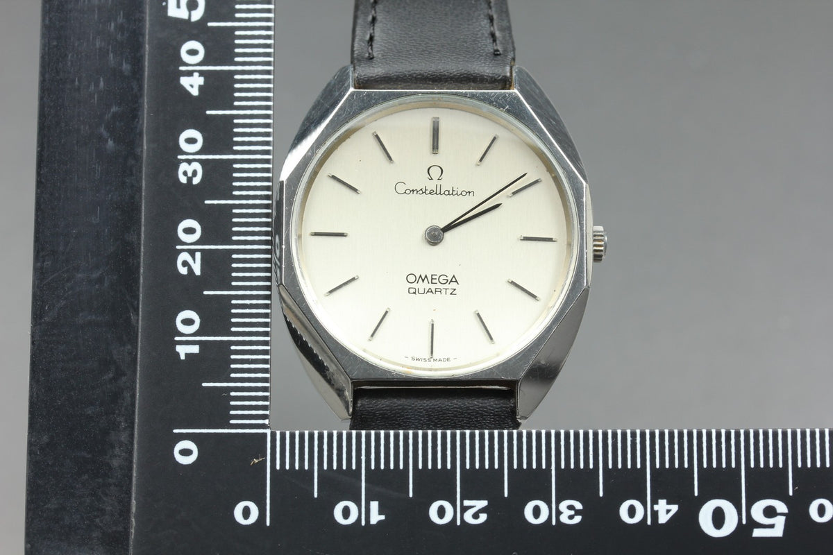 1975 Near MINT OMEGA Constellation 34mm 191.0012 Quartz Silver Men's Vintage