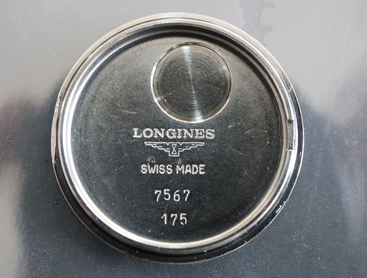 Near MINT/Box LONGINES 175 7567 22mm Quartz L6.200.3 White Roman Women's Vintage