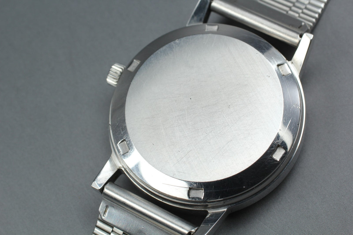1972 Near MINT OMEGA Geneve 35mm 166.0163 Automatic Silver Dial Men's Vintage