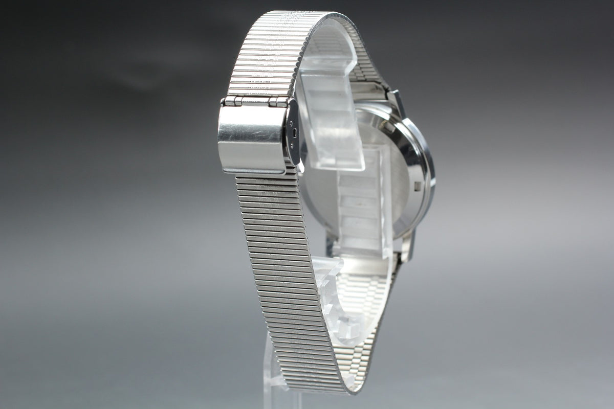 1972 Near MINT OMEGA Geneve 35mm 166.0163 Automatic Silver Dial Men's Vintage