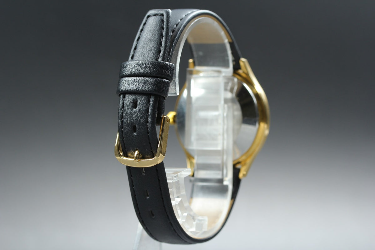 1973 Near MINT OMEGA De Ville 35mm 192.0027 Quartz Gold Roman Dial Men's Vintage
