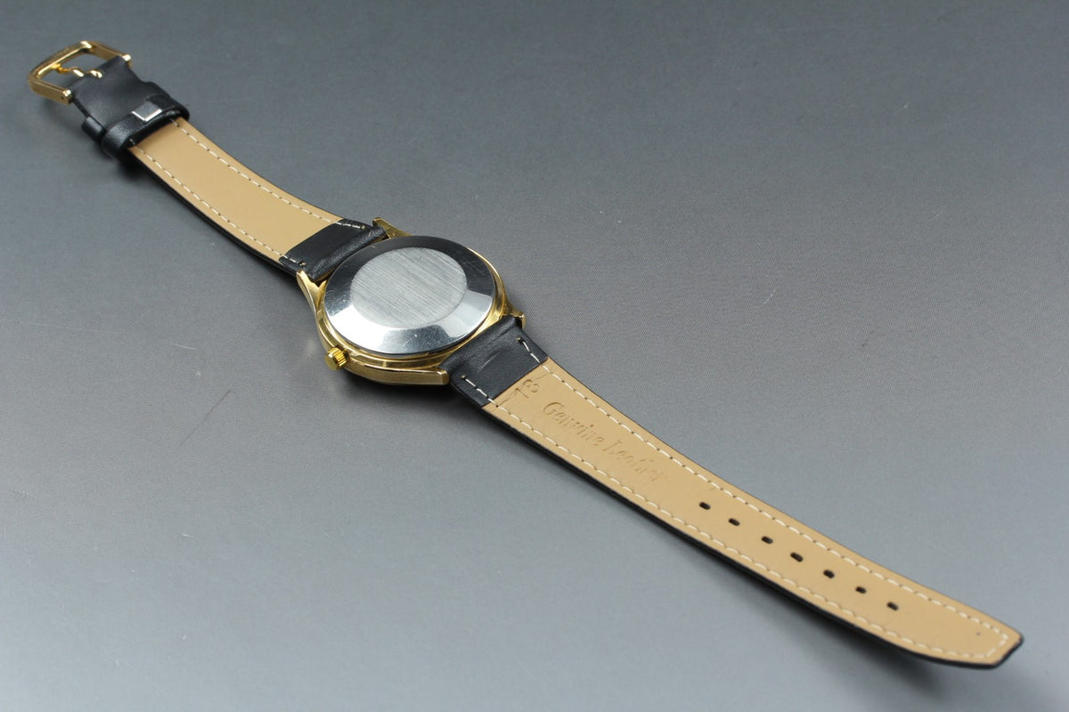 1973 Near MINT OMEGA De Ville 35mm 192.0027 Quartz Gold Roman Dial Men's Vintage