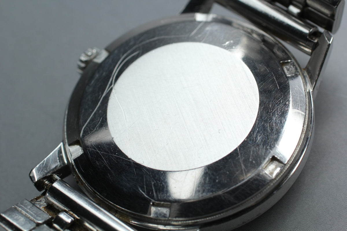 1967 Near MINT OMEGA Seamaster Geneve 34mm 166.002 Automatic Silver Dial Men's