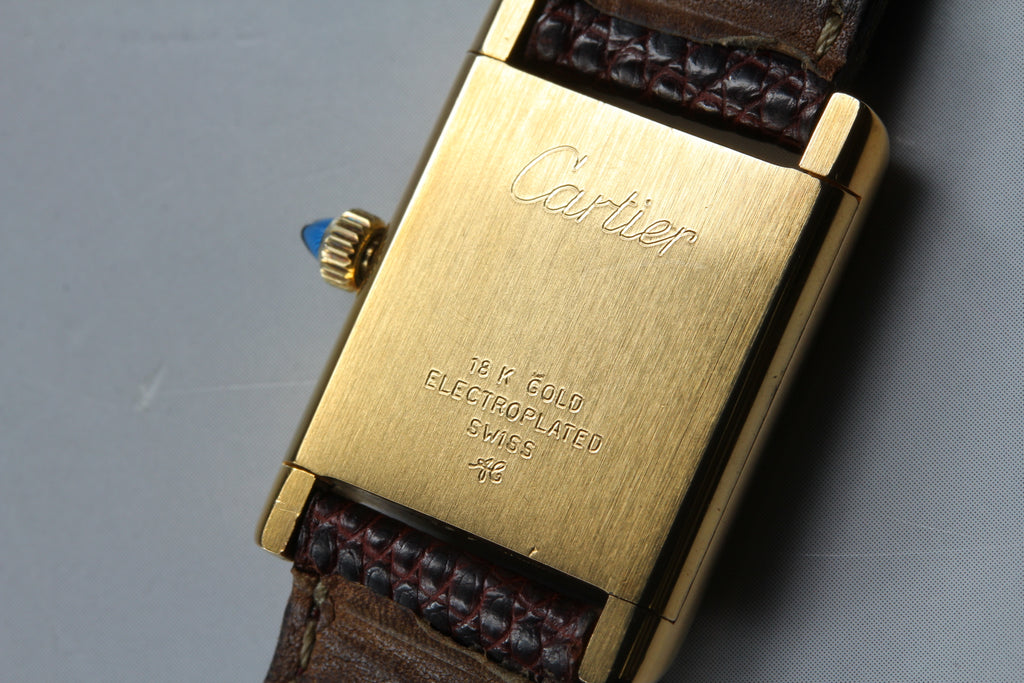1970s Near MINT Cartier Pre Must Tank SM 20mm Manual White Roman Dial Women's