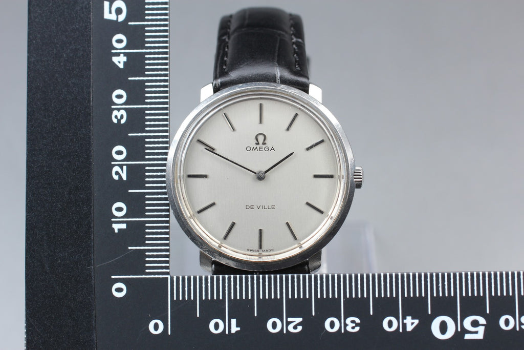 1970s Near MINT OMEGA De Ville 33mm TOOL.104 Manual Silver Dial Men's Vintage